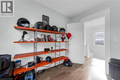 Detailed view of wood finished floors - 35 Bayfield Avenue, Hamilton, ON - Indoor