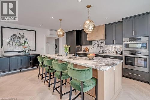 1060 Mohawk Road, Burlington, ON - Indoor Photo Showing Kitchen With Upgraded Kitchen