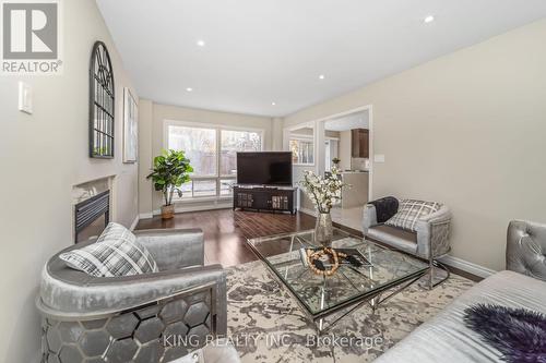 23 Himalaya Street, Brampton, ON - Indoor Photo Showing Living Room With Fireplace