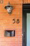 Exterior view of brick siding - 58 Chatham Street, Hamilton, ON  -  Photo Showing Other Room 