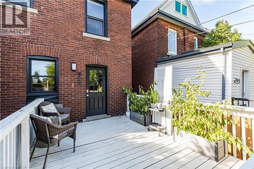 View of deck - 58 Chatham Street, Hamilton, ON - Outdoor With Deck Patio Veranda With Exterior