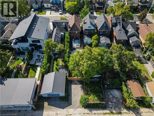 Aerial perspective of suburban area - 58 Chatham Street, Hamilton, ON - Outdoor
