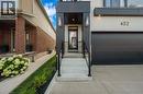 Entrance to property featuring stucco siding - 452 Westhaven Street, Waterloo, ON  - Outdoor With Balcony 