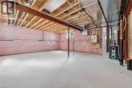 Basement with heating unit and water heater - 452 Westhaven Street, Waterloo, ON - Indoor Photo Showing Basement