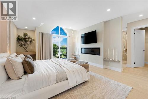 452 Westhaven Street, Waterloo, ON - Indoor Photo Showing Bedroom With Fireplace