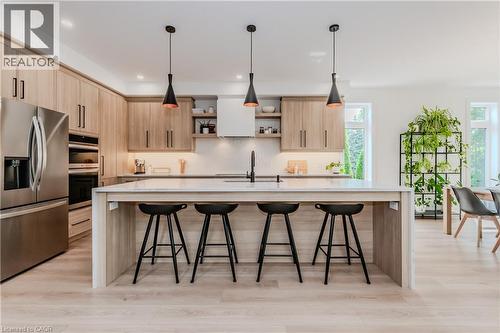 one of the 2 kitchens - 195 Riverbank Drive, Cambridge, ON - Indoor Photo Showing Kitchen With Upgraded Kitchen