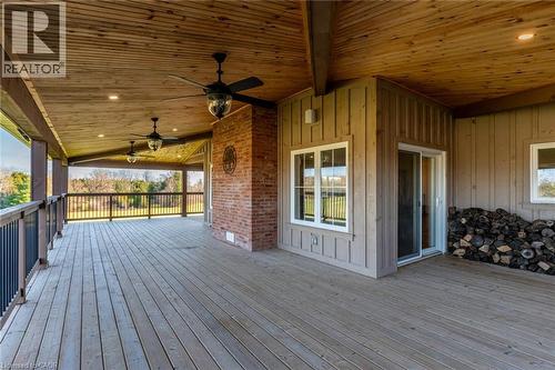1041 8Th Concession Road W, Flamborough, ON - Outdoor With Deck Patio Veranda With Exterior