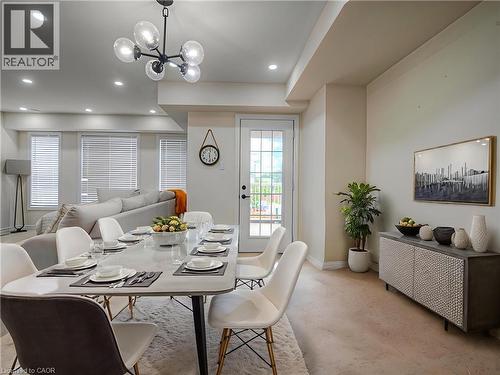 virtually staged - 755 Linden Drive Unit# 57, Cambridge, ON - Indoor Photo Showing Dining Room