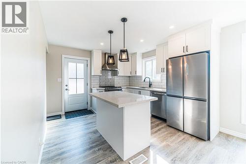 100 North Park Street, Brantford, ON - Indoor Photo Showing Kitchen With Upgraded Kitchen