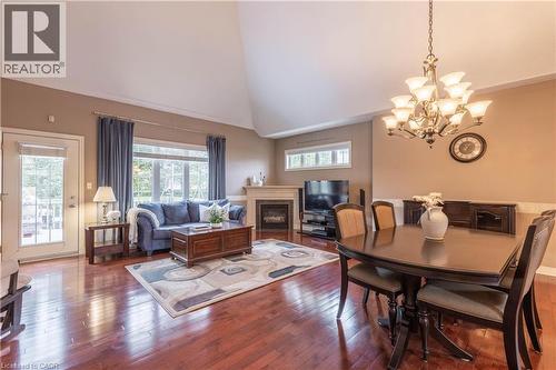 8142 Costabile Drive Unit# 7, Niagara Falls, ON - Indoor Photo Showing Dining Room With Fireplace