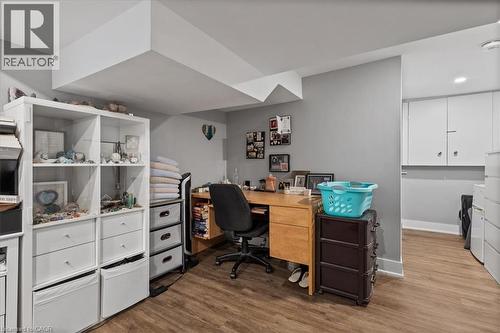 Office area with dark wood-type flooring - 50 Grove Crescent, Brantford, ON - Indoor