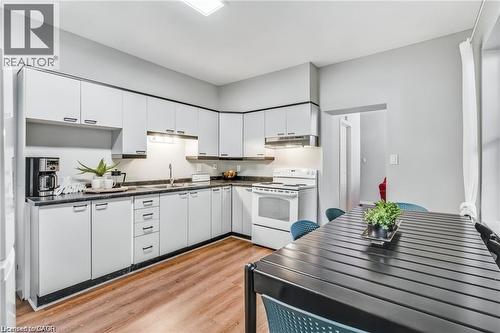 118 Queen Street S, Hamilton, ON - Indoor Photo Showing Kitchen With Double Sink