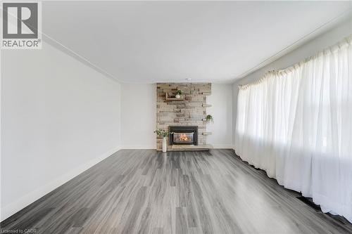 167 Miles Road, Hamilton, ON - Indoor Photo Showing Living Room With Fireplace