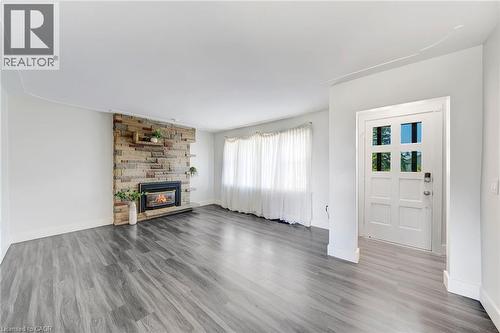 167 Miles Road, Hamilton, ON - Indoor Photo Showing Living Room With Fireplace