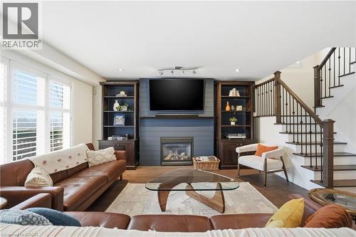 75 Etherington Crescent, Binbrook, ON - Indoor Photo Showing Living Room With Fireplace