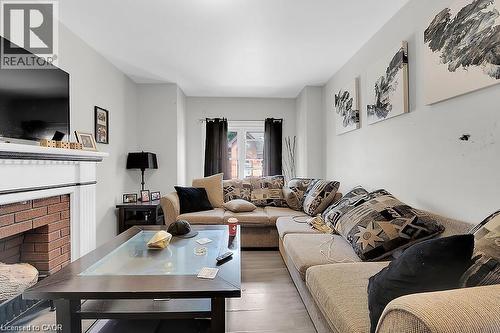 88 Grant Avenue, Hamilton, ON - Indoor Photo Showing Living Room With Fireplace