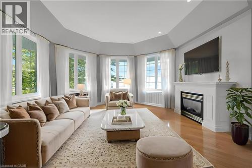 1295 Sheffield Road, Cambridge, ON - Indoor Photo Showing Living Room With Fireplace