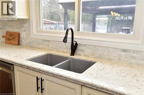 65 Rolston Drive, Hamilton, ON - Indoor Photo Showing Kitchen With Double Sink