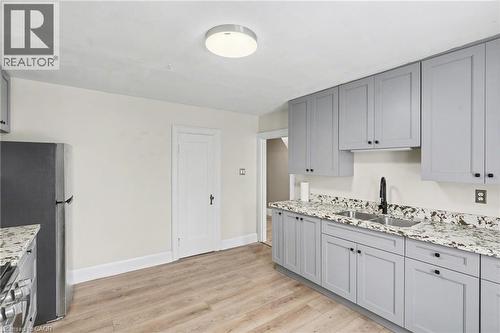 218 Weber Street E, Kitchener, ON - Indoor Photo Showing Kitchen With Double Sink