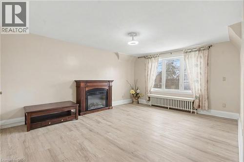 218 Weber Street E, Kitchener, ON - Indoor Photo Showing Living Room With Fireplace