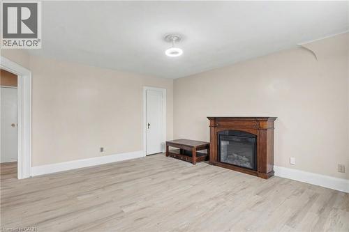 218 Weber Street E, Kitchener, ON - Indoor Photo Showing Living Room With Fireplace