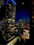 Balcony, night view of the city - 