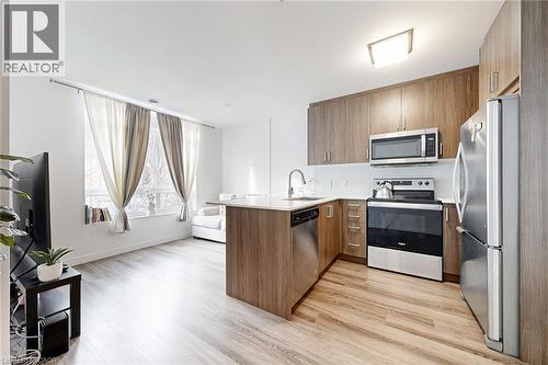 479 Charlton Avenue E Unit# 502, Hamilton, ON - Indoor Photo Showing Kitchen With Stainless Steel Kitchen