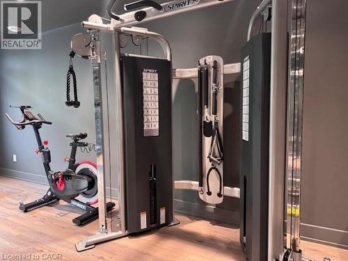 Fitness Room - 479 Charlton Avenue E Unit# 502, Hamilton, ON - Indoor Photo Showing Gym Room