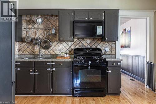 65 Banff Street, Caledonia, ON - Indoor Photo Showing Kitchen With Double Sink