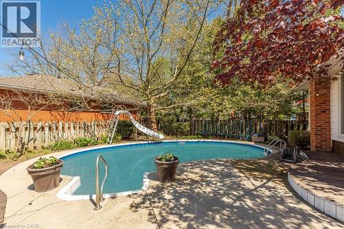 65 Banff Street, Caledonia, ON - Outdoor With Above Ground Pool