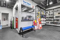 Miscellaneous room featuring rubber floors - 