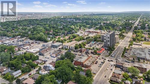 Aerial overview of property's location with nearby urban area - 622 Upper James Street, Hamilton, ON 