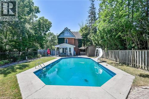 94 Sutherland Street W, Caledonia, ON - Outdoor With In Ground Pool