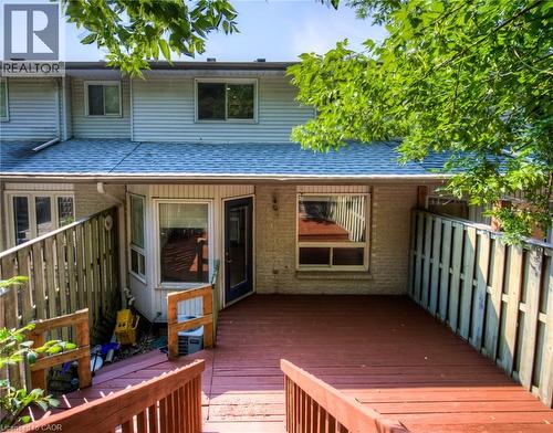 View of wooden terrace - 20 Bankside Drive, Kitchener, ON - Outdoor With Deck Patio Veranda With Exterior