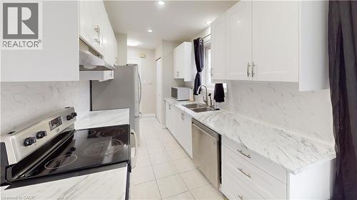 6 Adler Avenue, Hamilton, ON - Indoor Photo Showing Kitchen With Double Sink