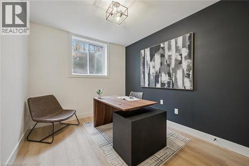 Lower level office/bedroom/playroom/gym - 548 Peach Blossom Court, Kitchener, ON - Indoor Photo Showing Office