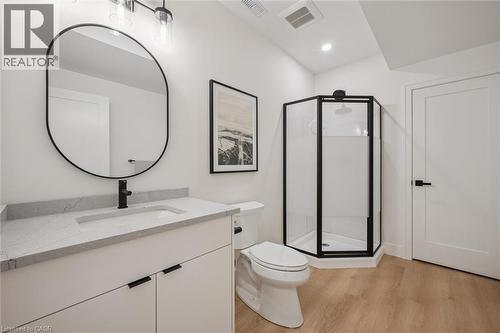 Lower level 3-pc bathroom - 548 Peach Blossom Court, Kitchener, ON - Indoor Photo Showing Bathroom