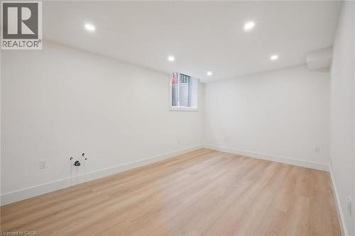 Lower level rec room with a rough-in for a wet bar - 548 Peach Blossom Court, Kitchener, ON - Indoor Photo Showing Other Room