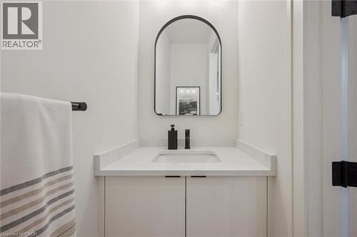2-pc powder room on the main floor - 548 Peach Blossom Court, Kitchener, ON - Indoor Photo Showing Bathroom