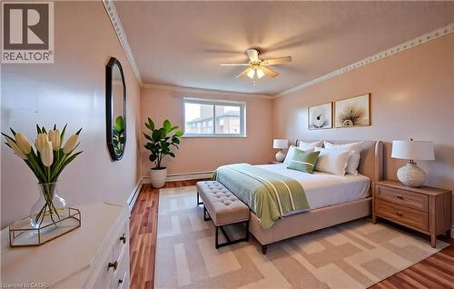 Virtually Staged - 400 Champlain Boulevard Unit# 406, Cambridge, ON - Indoor Photo Showing Bedroom