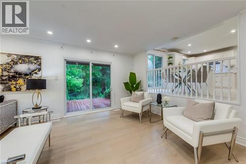 Sitting room featuring recessed lighting and light wood finished floors - 170 Cavendish Court, Oakville, ON - Indoor Photo Showing Living Room