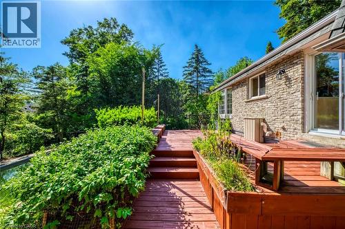 View of wooden terrace - 170 Cavendish Court, Oakville, ON - Outdoor With Deck Patio Veranda