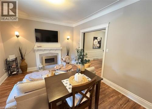 691 Wilson Street, Hamilton, ON - Indoor Photo Showing Living Room With Fireplace