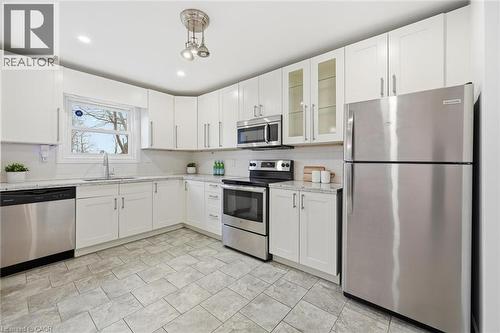 491 Dunsmure Road, Hamilton, ON - Indoor Photo Showing Kitchen With Stainless Steel Kitchen