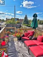 Deck featuring a fenced backyard - 