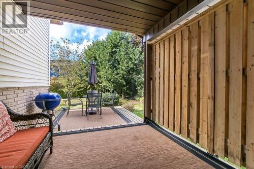 View of patio / terrace featuring a grill and outdoor dining area - 2 Falls Crescent, Simcoe, ON - Outdoor With Exterior
