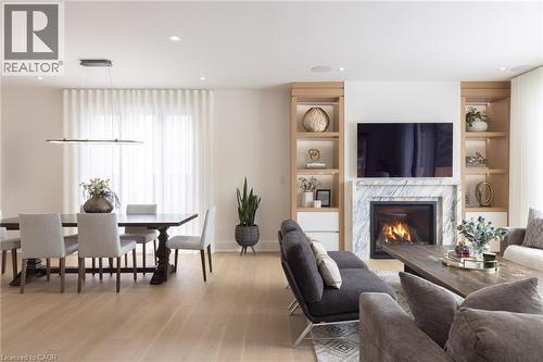 540 Patricia Drive, Oakville, ON - Indoor Photo Showing Living Room With Fireplace