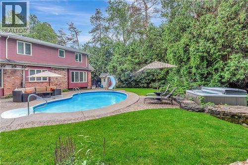 22 Deerpath Court, Cambridge, ON - Outdoor With In Ground Pool With Backyard