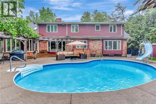 22 Deerpath Court, Cambridge, ON - Outdoor With In Ground Pool With Deck Patio Veranda