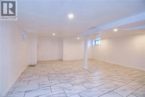 Basement with recessed lighting - 215 Walter Avenue S, Hamilton, ON - Indoor Photo Showing Other Room